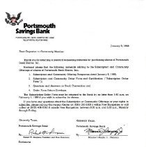 Dear Depositor or Community Member:... January 8, 1988...